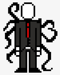 Transparent Slender Man Png - Pixel Art Slender Man, Png Download, Free Download