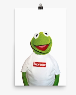 Transparent Supreme Kermit The Frog - Supreme Kermit, HD Png Download, Free Download
