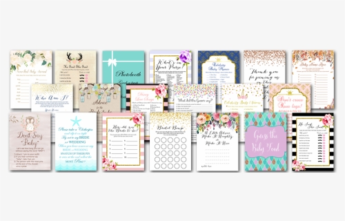 Magical Printable Shop Baby Shower Games Bridal Shower - Calligraphy, HD Png Download, Free Download