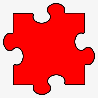 Red Piece Clip Art - Green Puzzle Piece Clipart, HD Png Download, Free Download