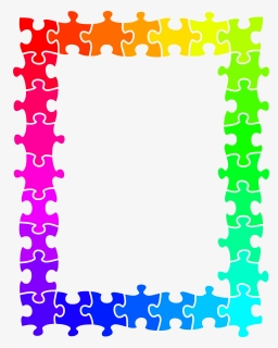 Transparent Puzzle Piece Border , Png Download - Puzzles Frame Png, Png Download, Free Download