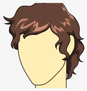 Clip Art Drawing Male Hair - Surfer Hair Drawing, HD Png Download, Free Download