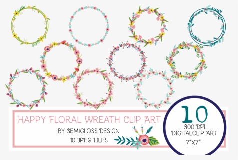Transparent Floral Wreath Png - Circle, Png Download, Free Download