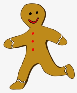 Running Gingerbread Man Png High-quality Image - Gingerbread Man Clipart, Transparent Png, Free Download