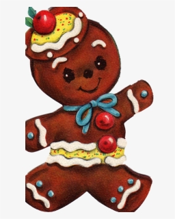 Gingerbread Vintage Christmas Cards, HD Png Download, Free Download