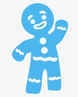 Gingerbread Man Silhouette, HD Png Download, Free Download