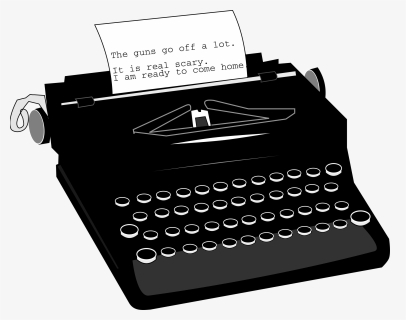 Clipart - Clipart Typewriter Png Old, Transparent Png, Free Download