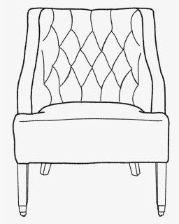 Armchair Drawing Shop - Big Chair Drawing, HD Png Download, Free Download