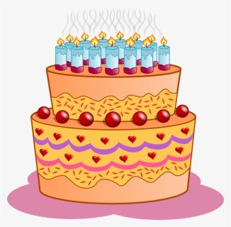 Birthday Cake Clip Art Free Black And White - Birthday Cake Clip Art, HD Png Download, Free Download