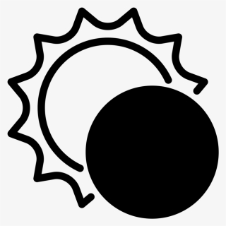 Eclipse Clipart Black And White, Eclipse Black And - Solar Eclipse Clip Art, HD Png Download, Free Download