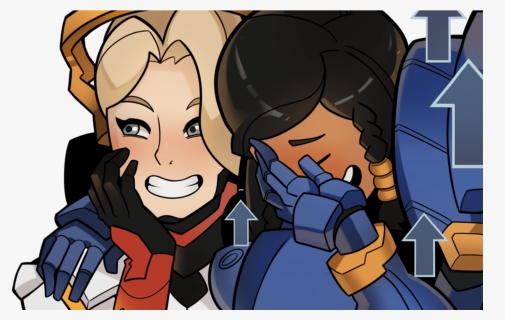Laughing Girls Illustration Pharmercy Know Your Meme - Pharah Memes, HD Png Download, Free Download
