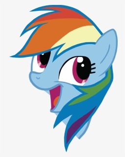 Rainbow Dash Face Download - Rainbow Dash Face, HD Png Download, Free Download