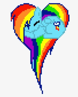 Rainbow Dash Pixel Art, HD Png Download, Free Download
