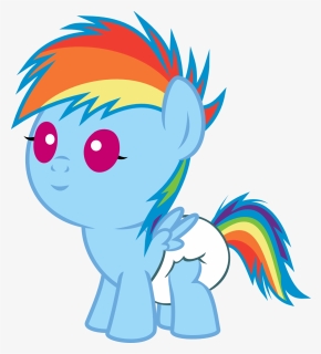 Baby Rainbow Dash - Baby Rainbow Dash Png, Transparent Png, Free Download