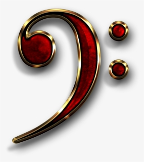 Cropped Bass Clef - Circle, HD Png Download, Free Download