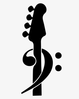 Clef Bass Guitar Treble - Bass Guitar Bass Clef, HD Png Download, Free Download