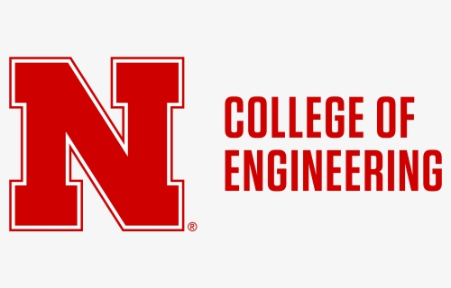 Red N To Left Of 2-line College Of Engineering Word - University Of Nebraska Logo Png, Transparent Png, Free Download