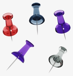Purple Push Pin Png - Transparent Png Pin Color, Png Download, Free Download