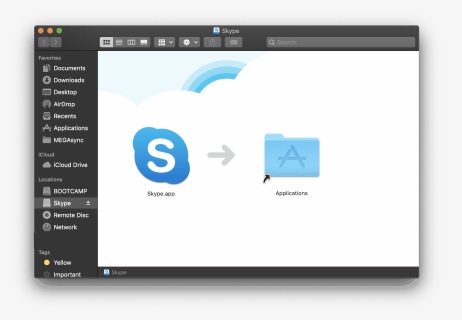 Skype Applications Folder - App Skype Mac, HD Png Download, Free Download