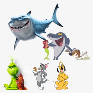 #sharksticker #picsart @picsart Https - Finding Nemo Bruce Clipart, HD Png Download, Free Download