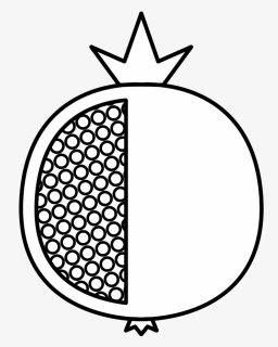 Pomegranate Icon White - Plate, HD Png Download, Free Download