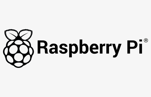 Rpi Logo Black Landscape Reg Print - Raspberry Pi 3 Icon, HD Png Download, Free Download