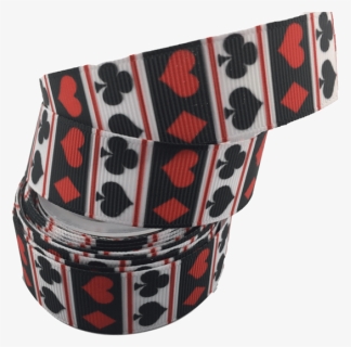 Ribbons [tag] Poker Grosgrain Ribbon 7/8″ White Ribbon - Belt, HD Png Download, Free Download