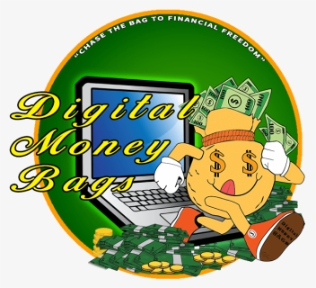 Digital Money Bags Logo - Cartoon, HD Png Download, Free Download