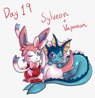Image Result For Sylveon And Vaporeon - Pokemon Sylveon And Vaporeon, HD Png Download, Free Download