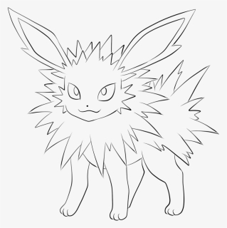 Pokemon Sylveon Coloring Pages - Jolteon Pokemon Eevee Evolutions Coloring Pages, HD Png Download, Free Download