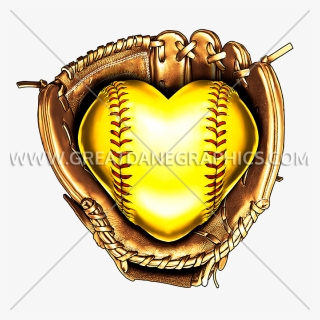 Heart Softball, HD Png Download, Free Download