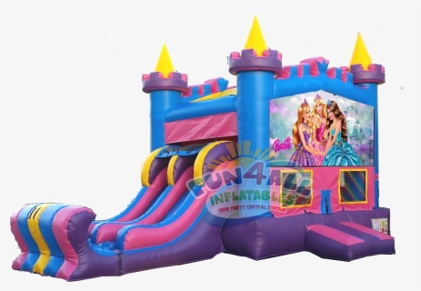 Barbie Queens Bounce Slide Rental - Inflatable Castle, HD Png Download, Free Download