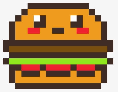 Hamburger Pixel Art - Minecraft Hamburger Pixel Art, HD Png Download, Free Download