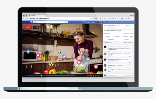 Facebook Live Cooking Show, HD Png Download, Free Download