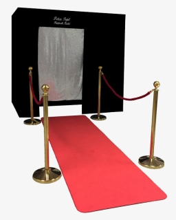 Our Big Black Photo Booth With The Red Carpet Runway - Red Carpet Photo Booth, HD Png Download, Free Download