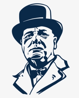 Winston Churchill Illustration R1-01 - Winston Churchill Cartoon Png, Transparent Png, Free Download