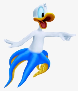 Sora Donald Goofy Atlantica - Donald Duck Bird Kingdom Hearts, HD Png Download, Free Download
