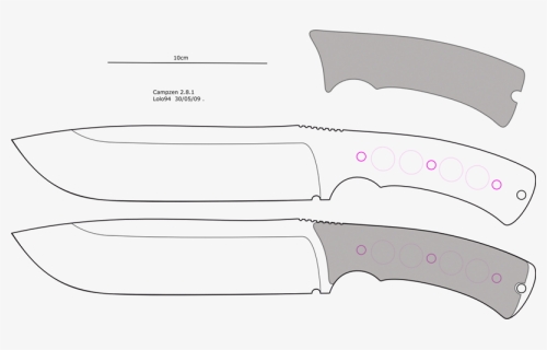 Camp Knife Design Template, HD Png Download, Free Download