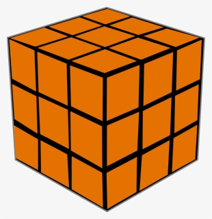 All Orange Rubix Cube , Png Download - All Orange Rubix Cube, Transparent Png, Free Download