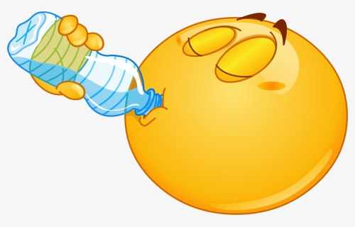 Drinking Water Emoji 116 Decal - Clipart Drinking Water, HD Png Download, Free Download