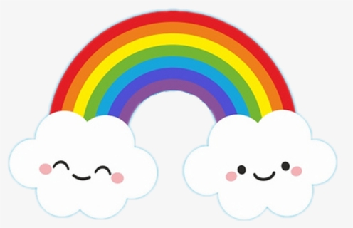 Rainbow With Cloud Clipart - Festa Arco Iris Para Imprimir, HD Png Download, Free Download