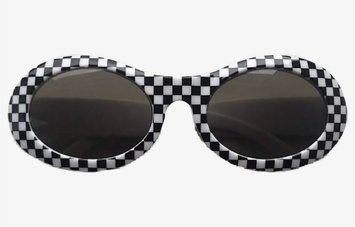 #clout #checkerboard - Checkered Sunglasses, HD Png Download, Free Download