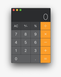 Calculator On Macos - Mac Os Calculator, HD Png Download, Free Download