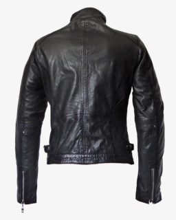 Leather Jacket With High Collar Women, HD Png Download, Free Download