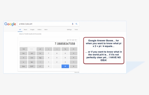 Answer Box Calculator - Google, HD Png Download, Free Download