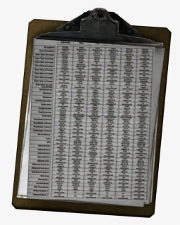 Nukapedia The Vault - Fallout Clipboard, HD Png Download, Free Download