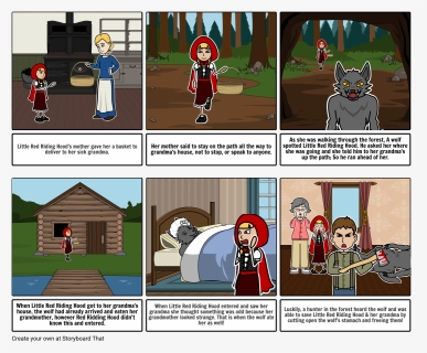 Red Riding Hood Storyboard, HD Png Download, Free Download