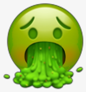 #emoji #whatsapp #ios #disgusting #asco #vomito #sick - Vomit Emoji, HD Png Download, Free Download