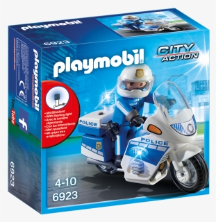 Playmobil 6923 City Action Police Bike With Led Light, HD Png Download, Free Download