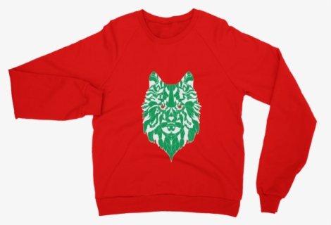Peppermint Green Wolf On Red Sweater - Star Wars A New Hope Sweatshirt, HD Png Download, Free Download